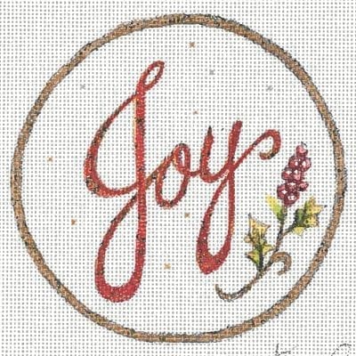 click here to view larger image of Joy Ornament  (hand painted canvases)
