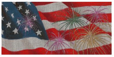 click here to view larger image of Independence Day (hand painted canvases)