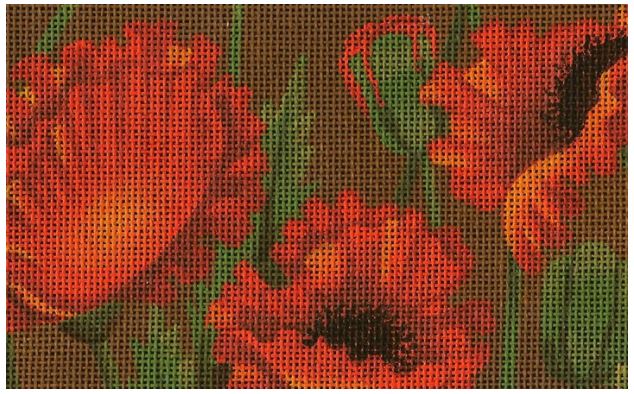 click here to view larger image of Poppy Fields (hand painted canvases)