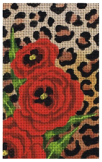 click here to view larger image of Spotted Poppies (hand painted canvases)