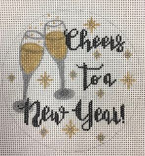 click here to view larger image of Cheers to a New Year (hand painted canvases)