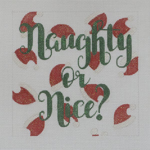 click here to view larger image of Naughty or Nice (hand painted canvases)