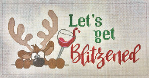 click here to view larger image of Lets get Blitzened (hand painted canvases)