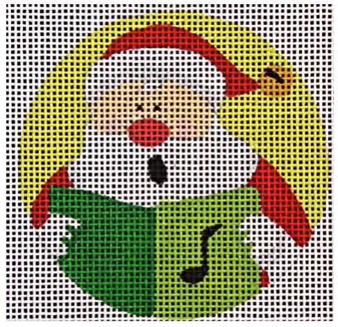 click here to view larger image of Caroling Santa (hand painted canvases)