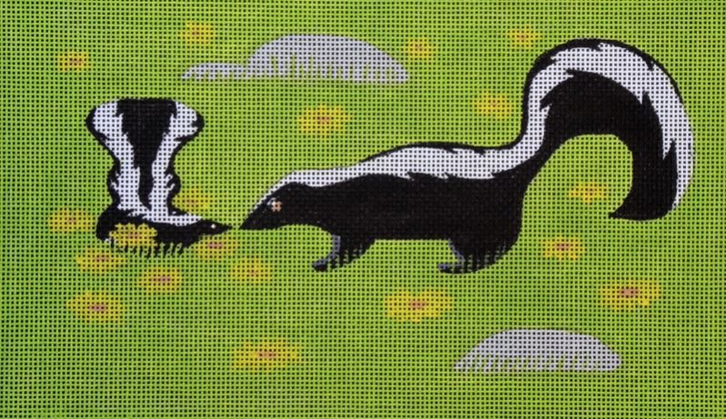 click here to view larger image of Skunks (hand painted canvases)