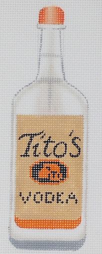 click here to view larger image of Liquor Bottle - Titos (hand painted canvases)