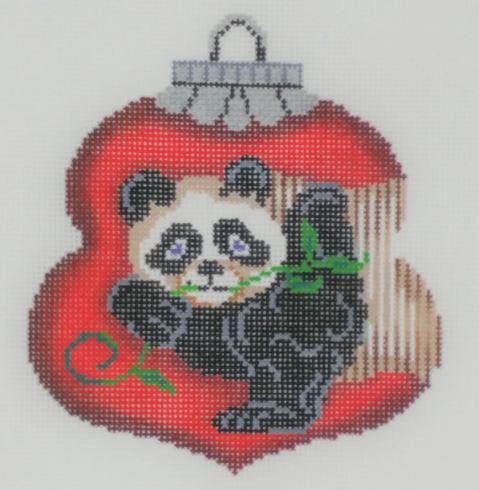 click here to view larger image of Panda on Red (hand painted canvases)