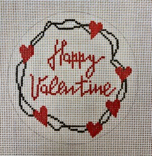 click here to view larger image of Happy Valentine (hand painted canvases)