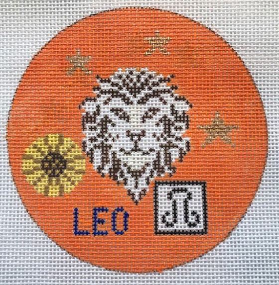 click here to view larger image of Zodiac Collection - Leo (hand painted canvases)