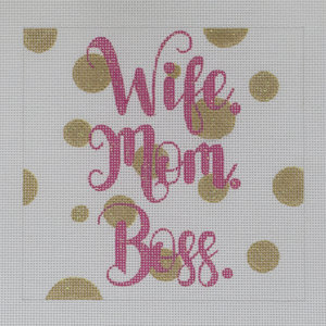 click here to view larger image of Wife Mom Boss (hand painted canvases)