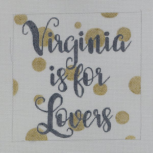 click here to view larger image of Virginia is for Lovers (hand painted canvases)