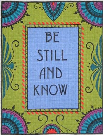 click here to view larger image of Be Still (hand painted canvases)