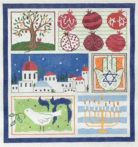 click here to view larger image of Judaica Six (hand painted canvases)