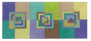 click here to view larger image of Pastel Squares (hand painted canvases)