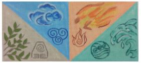 click here to view larger image of Four Elements (hand painted canvases)