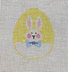 click here to view larger image of Bunny Face/Yellow Egg (hand painted canvases)