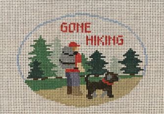 click here to view larger image of Gone Hiking (hand painted canvases)
