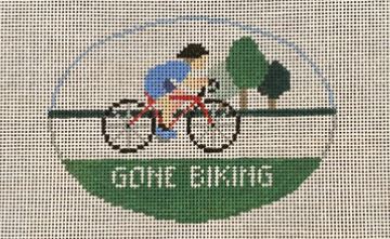 click here to view larger image of Gone Biking (hand painted canvases)