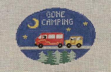 click here to view larger image of Gone Camping (hand painted canvases)