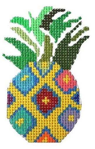 click here to view larger image of Pineapple (hand painted canvases)