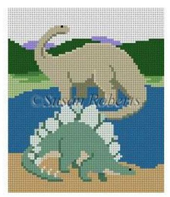 click here to view larger image of Dinosaurs (hand painted canvases)