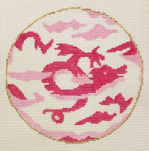 click here to view larger image of Dragon - Pink (hand painted canvases)