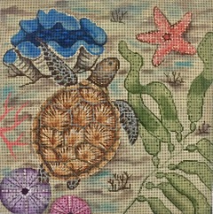 click here to view larger image of Sea Turtle/Sea Life (hand painted canvases)