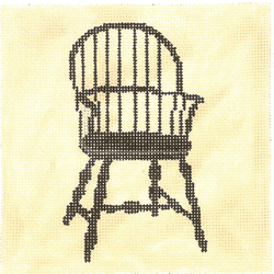 click here to view larger image of Windsor Chair II (hand painted canvases)