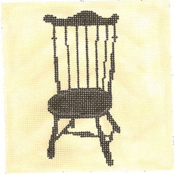 click here to view larger image of Windsor Chair III (hand painted canvases)
