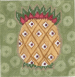 click here to view larger image of Folksy Pineapple (hand painted canvases)