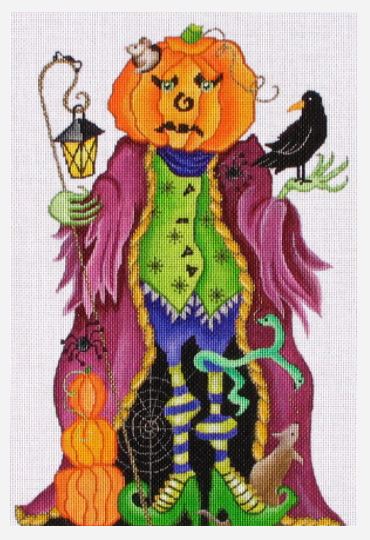 click here to view larger image of Pumpkin Man (hand painted canvases)