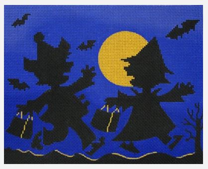 click here to view larger image of Trick or Treaters (hand painted canvases)