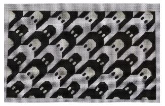 click here to view larger image of Ghost-tooth (Houndstooth pattern) (hand painted canvases)