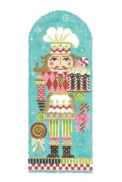 click here to view larger image of Candy Chef Nutcracker (hand painted canvases)