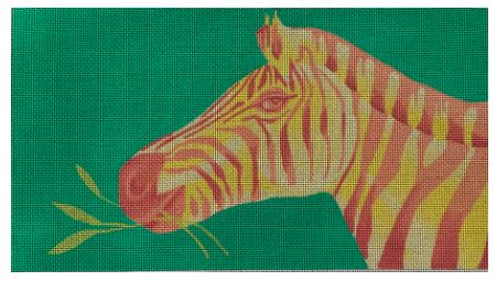 click here to view larger image of Hey Zebra !   (hand painted canvases)