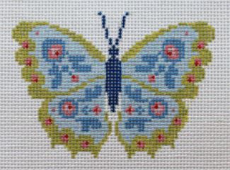 click here to view larger image of Blue Butterfly III (hand painted canvases)