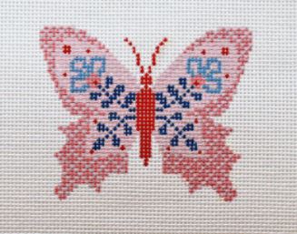 click here to view larger image of Pink Butterfly II (hand painted canvases)