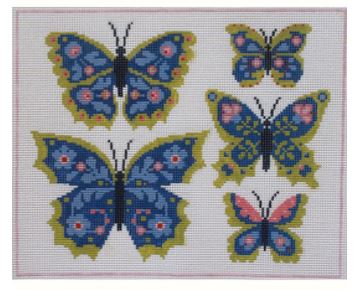 click here to view larger image of Butterfly Collection (hand painted canvases)