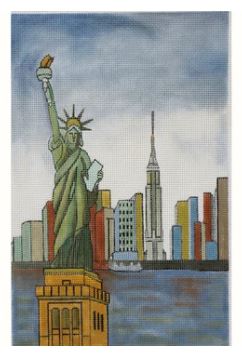 click here to view larger image of Statute of Liberty Island (hand painted canvases)