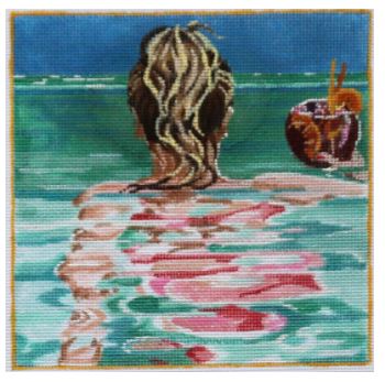 click here to view larger image of Beach Girls - Beach Reflections (hand painted canvases)