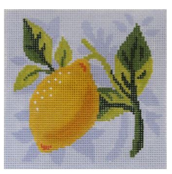 click here to view larger image of Fruit Square Lemon (hand painted canvases)