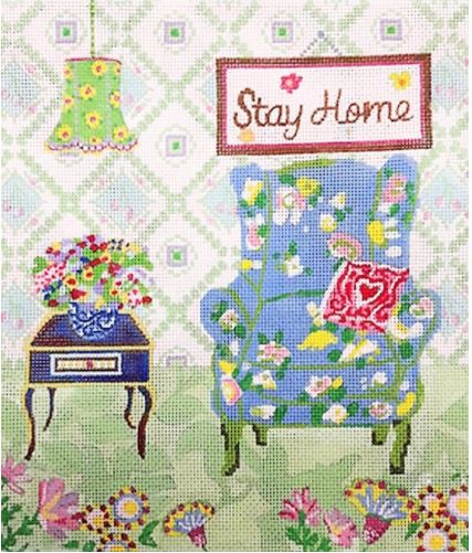 click here to view larger image of Stay Home (hand painted canvases)