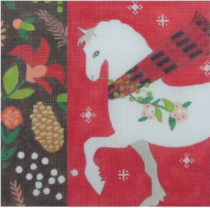 click here to view larger image of Christmas Horse (hand painted canvases)