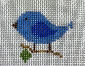 click here to view larger image of Mini - Blue Bird   (hand painted canvases)