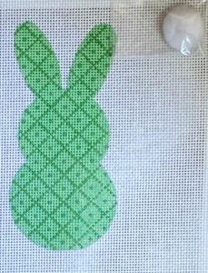 click here to view larger image of Bunny Tails - Green (hand painted canvases)