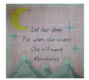 click here to view larger image of Let Her Sleep (hand painted canvases)