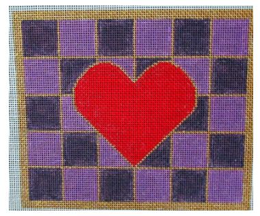 click here to view larger image of Heart Sampler (hand painted canvases)