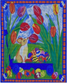 click here to view larger image of Happy Spring (hand painted canvases)