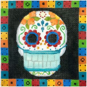 click here to view larger image of Masked Skull-DOD (hand painted canvases)
