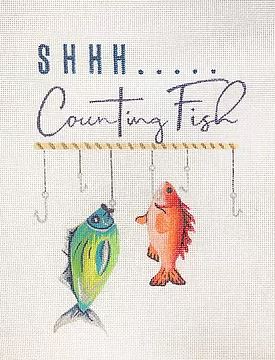 click here to view larger image of Shhh… Counting Fish (hand painted canvases)